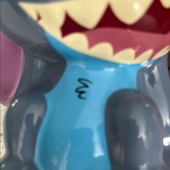 Disney Blue Ceramic Stitch Figural Mug NWT - Picture 7 of 8